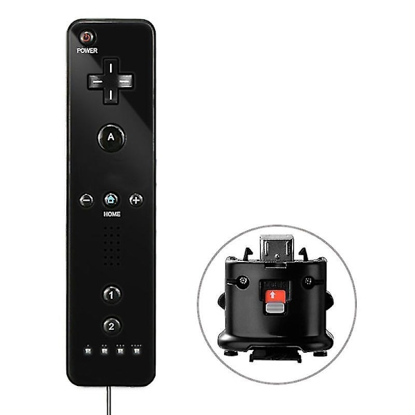 Wii Game Remote Control Built-in Motion Plus Joystick Joypad for Nintendo 1 PC Red 1 PC Red