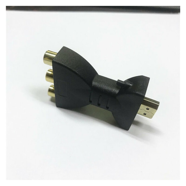 HDMI till AV Adapter, HDMI till RGB för RCA Komponent Konverterare 1080P Ljud Video Synk Adapter NPTERBL