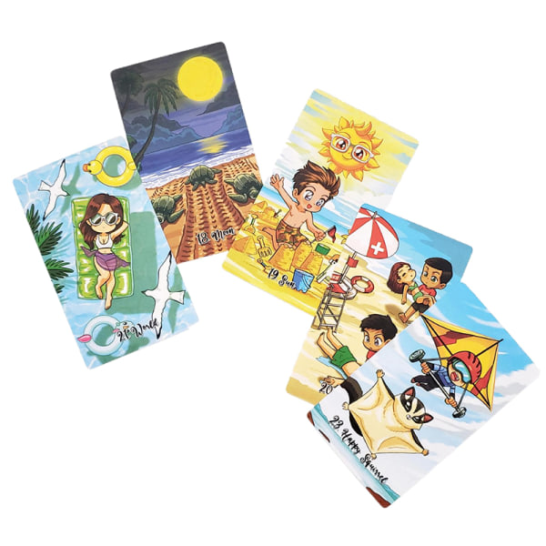 12*7 cm Sommarlov Tarotkort Familiefest Brætspil Divina Multicolor one size
