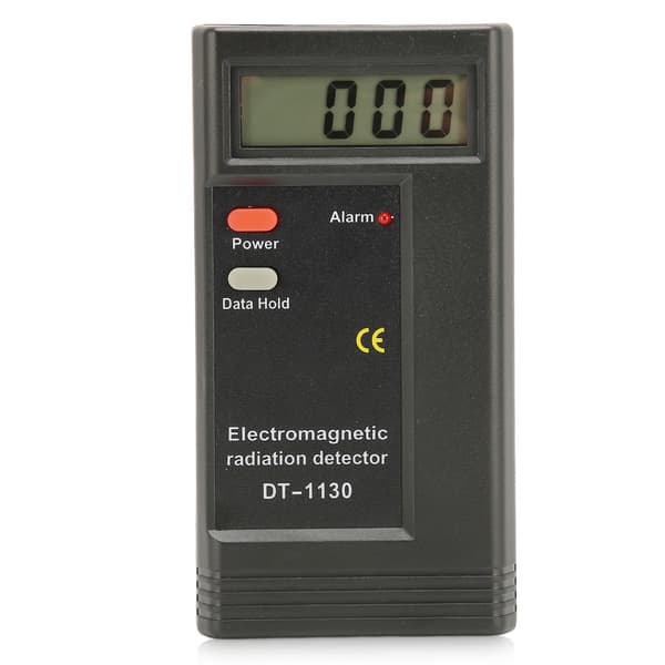 Electromagnetic Radiation Meter High Sensitivity 50Hz to 2000MHz Accurate LCD Handheld Black EMF Meter for TVs Fans Lamp PC