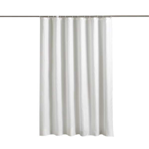 Vit polyester ogenomskinlig duschdraperi 180B*180H