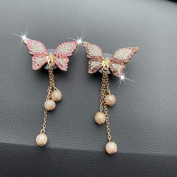 Charm Bling Bling Dekoration til Bilens Luftventil - Bling Bling Biltilbehør til Kvinder_yux