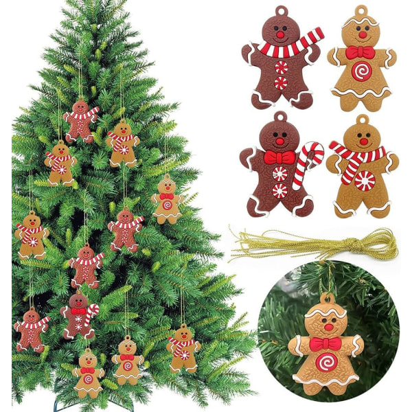 Galaxy Julgran Pepparkaksman Ornament (D, Style) 12 stycken färg 2