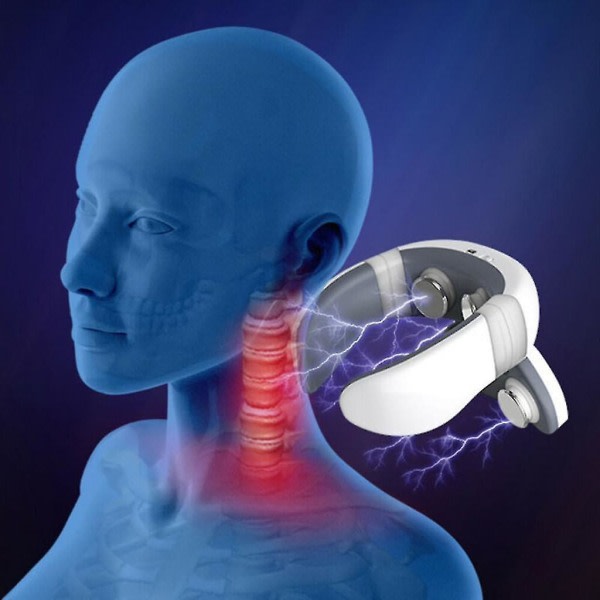 Mikroströmsmassage för nacke och axel nack- och ryggmassageapparat för halsryggradsmassageapparat för axel- och nackskydd rosa