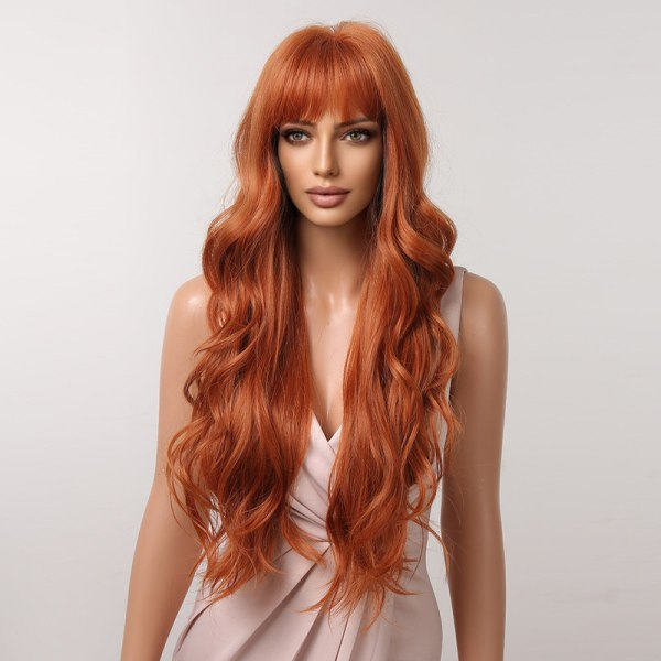 TG M?nniskoh?r Peruker f?r kvinnor Rak peruk med lugg Virgin Remy Hair 150 % densitet