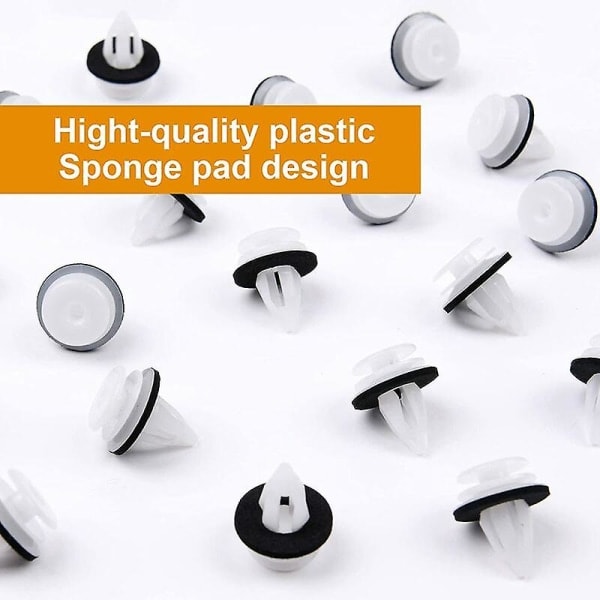 Bilhållare Clip, 50st Universal Hållare Bilklämmor Plastnitar, bilkaross Fästelement för bilar Dörrpaneler