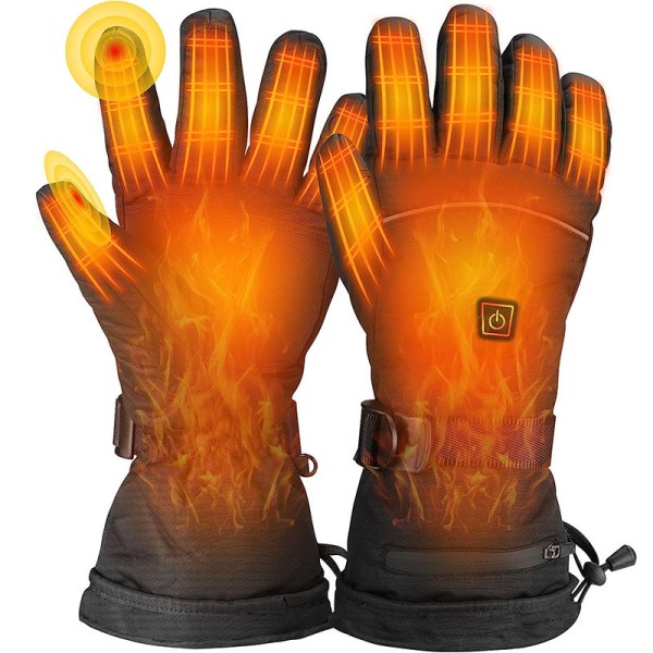 Oppvärmda handskar med 3 varmeinnstillinger, batteridrivna oppvärmda handskar män kvinnor, oppvärmda handskar vintervarma oppvärmda handvärmare for