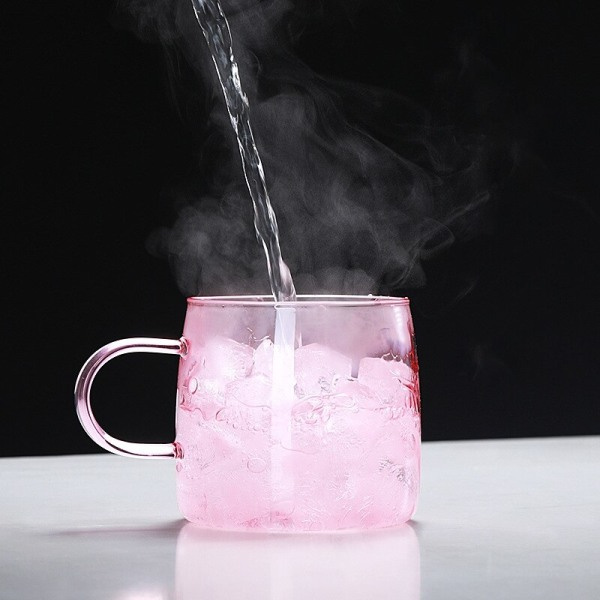 Stor kapacitet Glas Transparent Juice Cup Vandkrus Latte
