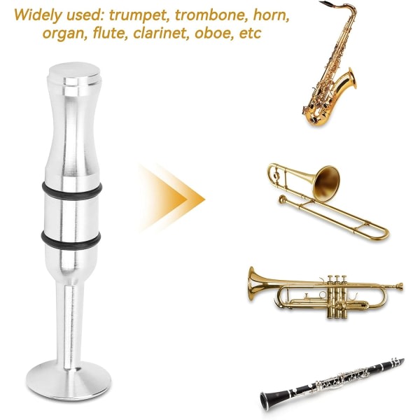 Galaxy Munstycken for mässingsinstrument, Root Trainer Läppmuskler, Byggträning for trombon (sølv)