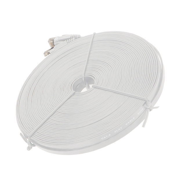 20m CAT6 Gigabit Ethernet Cable 1000Mbps RJ45 Network Cable for Routers, Laptops, White