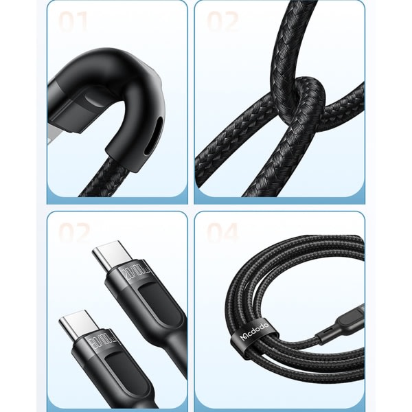Dobbel Port Type C Splitter Ladingkabel - Gi strøm til to USB C-enheter samtidig fra en enkelt USB C-port for alle USB C Grønn