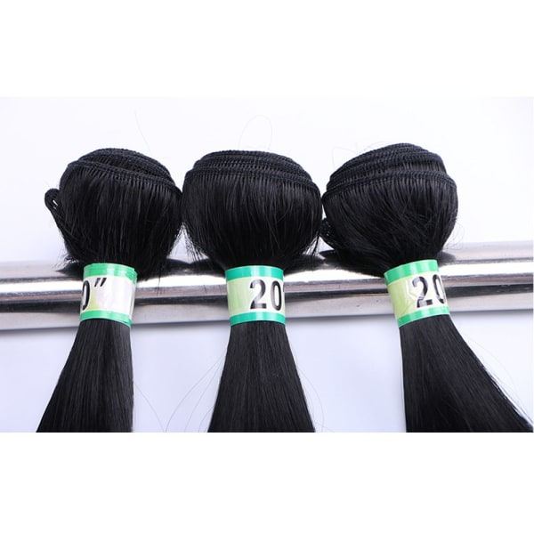 TG 100g Hårförlängning Hair Weft Brasilianskt rakt hår 14 TUM