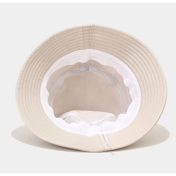 Unisex Solhatt, Bomullsstrandbøttehatt for Menn Kvinner, Sommer Utendørs Gutter Jenter Boonie Cap Pustende Pakkbar
