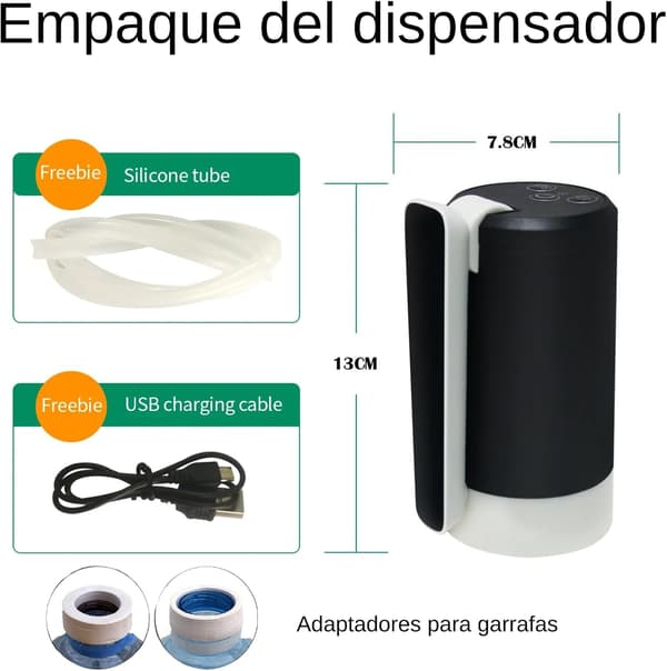 USB-laddningsbar vattenflaskdispenser - Vattenkokarkran - Vattenpump - Elektrisk vattenpump—yux