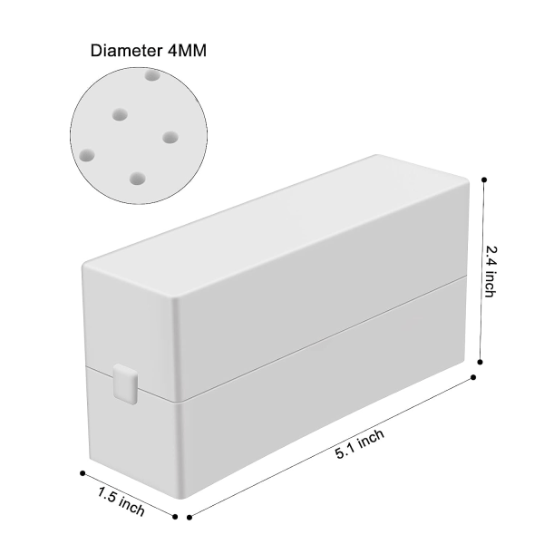 Galaxy Spikborrshållare Dammtät stativ Displayer Organizer Container 30 hål manikyrverktyg (Inkluderar inte spikborr, vit)