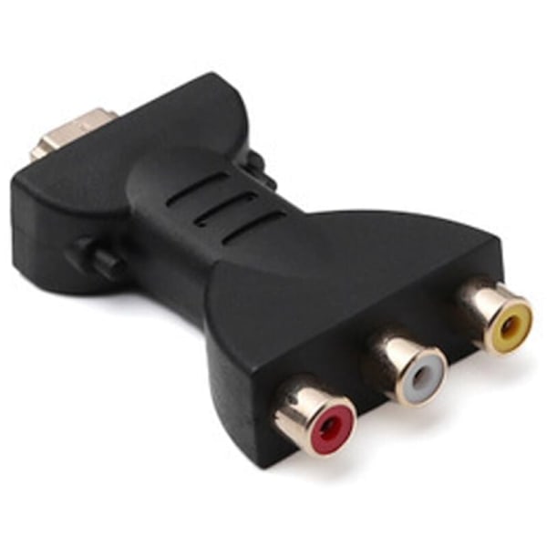 HDMI till AV Adapter, HDMI till RGB för RCA Komponent Konverterare 1080P Ljud Video Synk Adapter NPTERBL