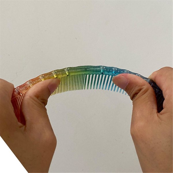 TG Rainbow Comb Frisørsalong Utrustning Plastkam Hårklippning Stylingværktøj Personlig hälsovård Tillbehör Tillbehör
