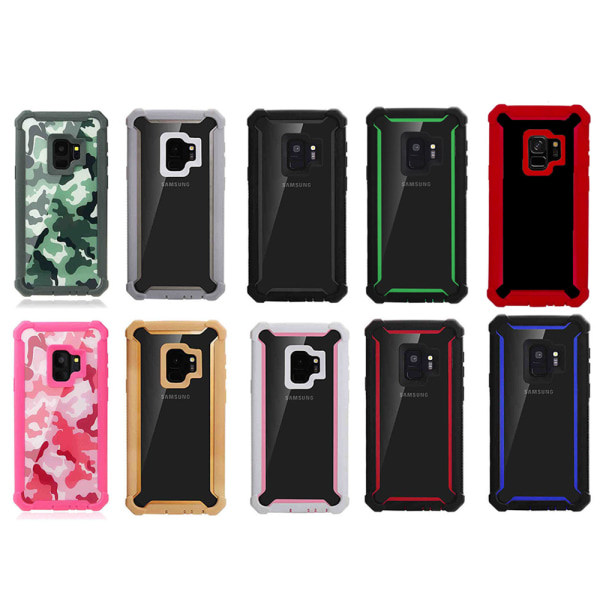 TG Professionellt ARMY Skyddsfodral för Samsung Galaxy S9 Kamouflage Rosa