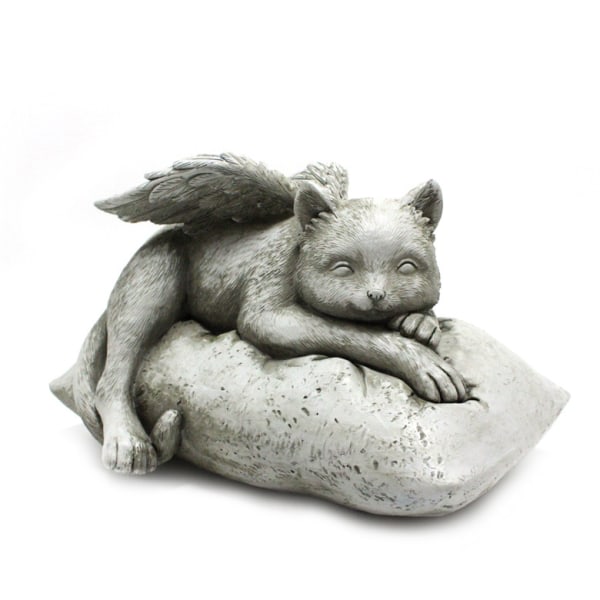 Angel Cat Pendel Creative Resin Animals Tombstone Memorial