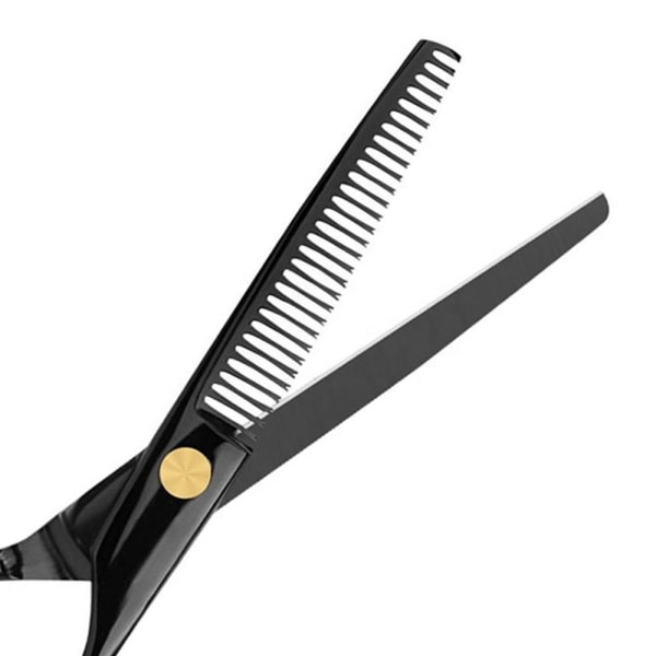 TG Hårsax, 9 st Professionell svart guld hårklippningssax Saxset, tillbehör för frisörsax i rostfritt stål, St