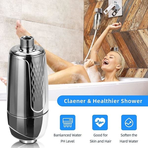 Dusjfilter 10-trinns dusjhodefilter med utskiftbart filter