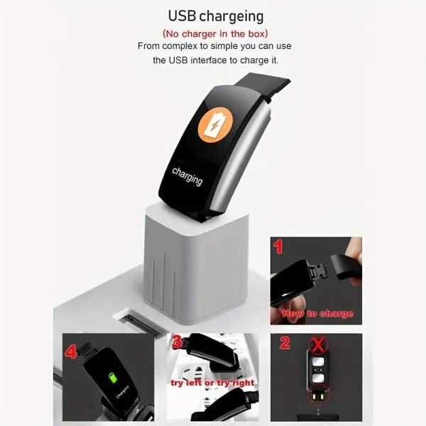 Sport Smartwatch Herr Dam Elektronisk Smartwatch Klocka för Android IOS