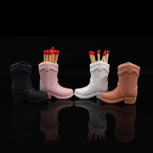 Tändstickshållare i Cowboy-bootstil, Rosa Pink