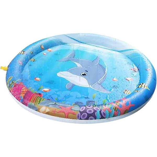 Galaxy Jet- och vattenstänkspelmattor, SPLASH Sprinkle Play Mat, Trädgård Pool Strand Bärbar Pvc Vikbar