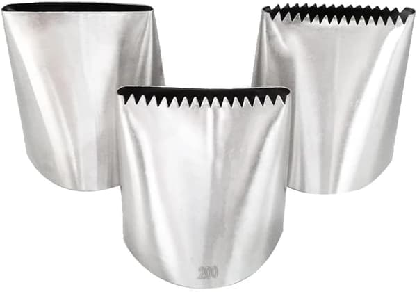 Stainless Steel Piping Nozzle Set 304 - 200# 201# 202# Flat/Zergling Nozzles - Baking Tools