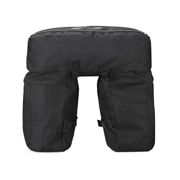Cykeltaske 60L med 7 rum Regnslag Reflekterende Polyester til Cykling Pendling og Touring Sort