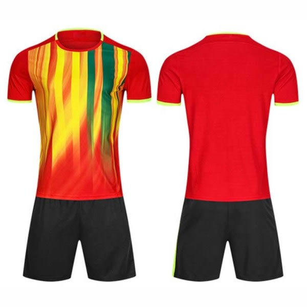 Leverantör av högkvalitativa anpassade fotbollskläder Printed Uniform anpassad logotyp och design med spelarens namnnummer White 5 XL