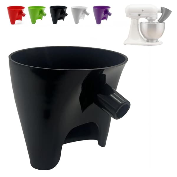 Meltragt til KitchenAid Mixer, Plastik Ingen Rod Hældetilbehør til KSM150 5 Quart Tilt Head Mixere, Sort