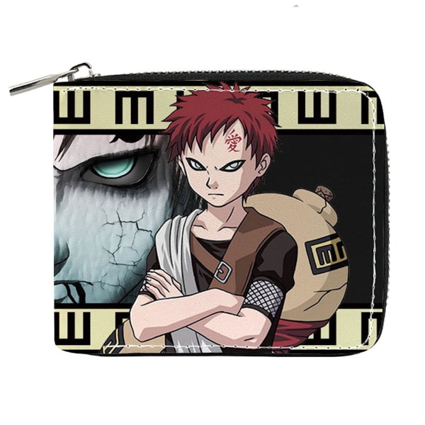 Gaara Anime Pengepung Bifold Kort Pengepung Pengepung med Møntlomme