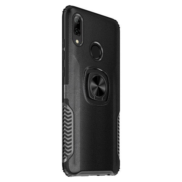TG Huawei P Smart 2019 - (LEMAN) Smart Skal med Kickstand Sort