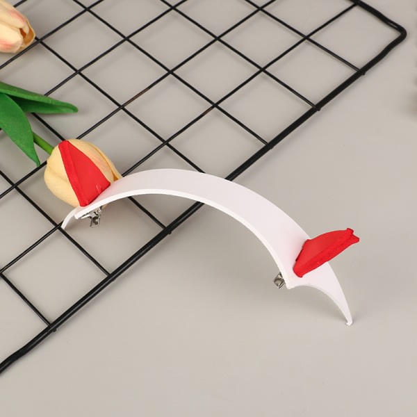 Cosplay DARLING In The FRANXX Zero Two Hårklämma Horn H Vit One Size