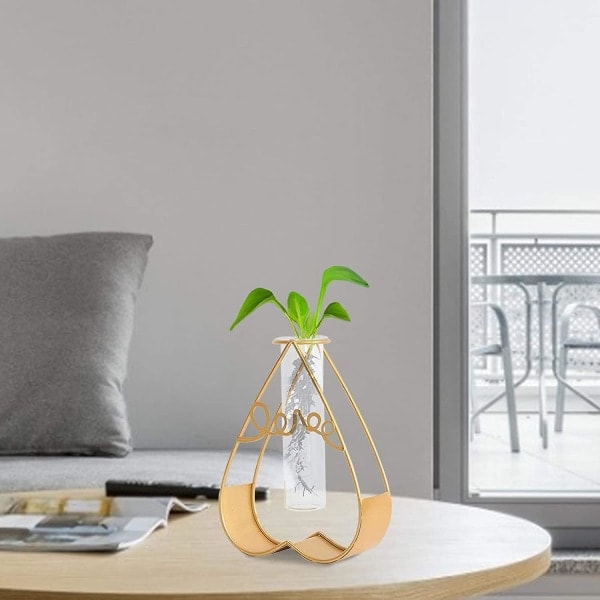 Glasvas Ins Nordic Style Hydroponisk Geometrisk Form Ornament