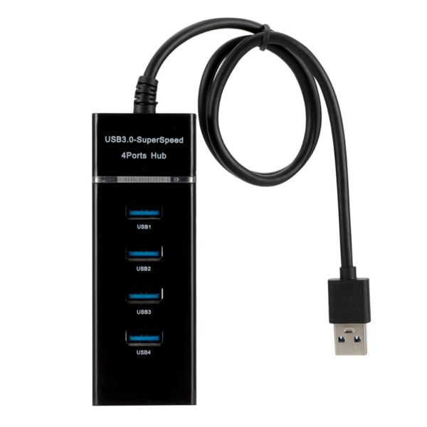 4-portti USB 3.0 -keskitin Datakeskitin USB laajennus