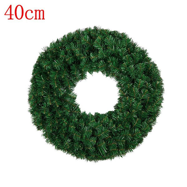 Juldekorationer i rotting, simulering av tallnålar, krypterad julgransgirland, rottingringhänge, julscenlayout 40cm bare ring