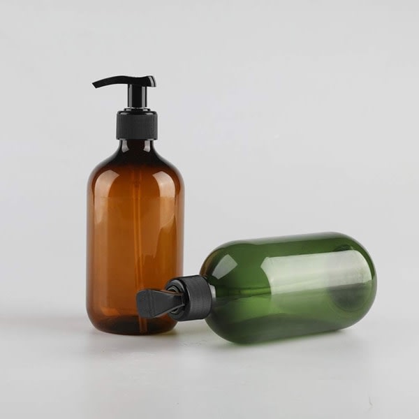 4 x 300 ml Tomma Pumpflaskor för Badrumstvåldispenser, Handgel, Soa