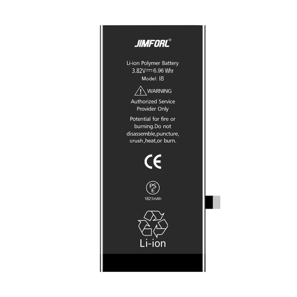 IPARTSEXPERT Batteri 2000mAh iPhone 8 Sort