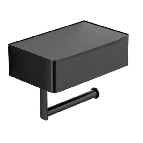 TG Toiletpapirholder med Hylde - Sort Sort