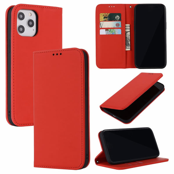 TG iPhone 12 Pro - Plånboksfodral (Floveme) Röd