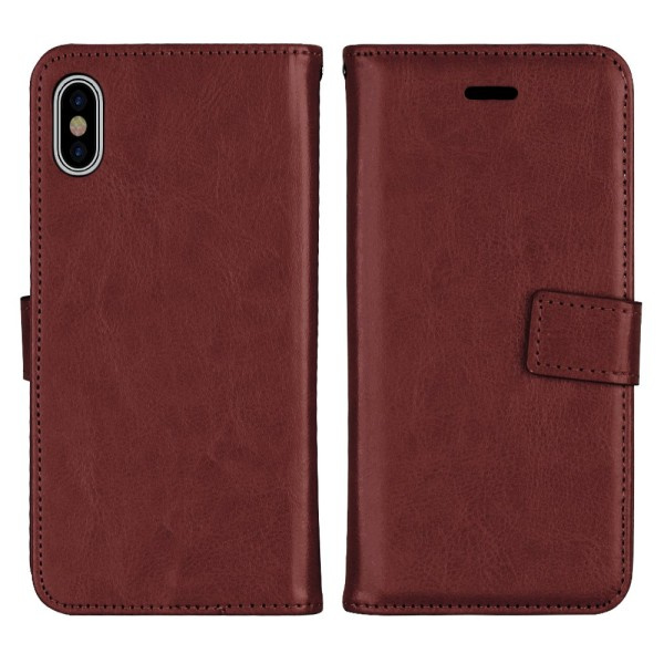 TG iPhone X/XS - Lommebokveske i Retrodesign Rød