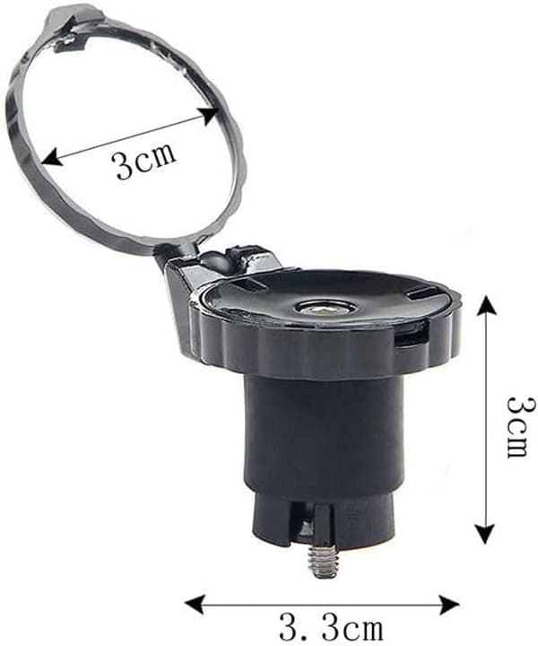 360° justerbara cykelstyrespeglar, 2-pack Mini, HD-glas konvex backspegel