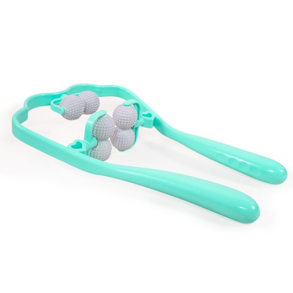 Cervical vertebra skulder- og nakkemassasjeapparat husholdnings multifunksjonell manuell massasjeapparat håndholdt nakkeklemmeinstrument eltemassasje for nakke Six ball green 23*33