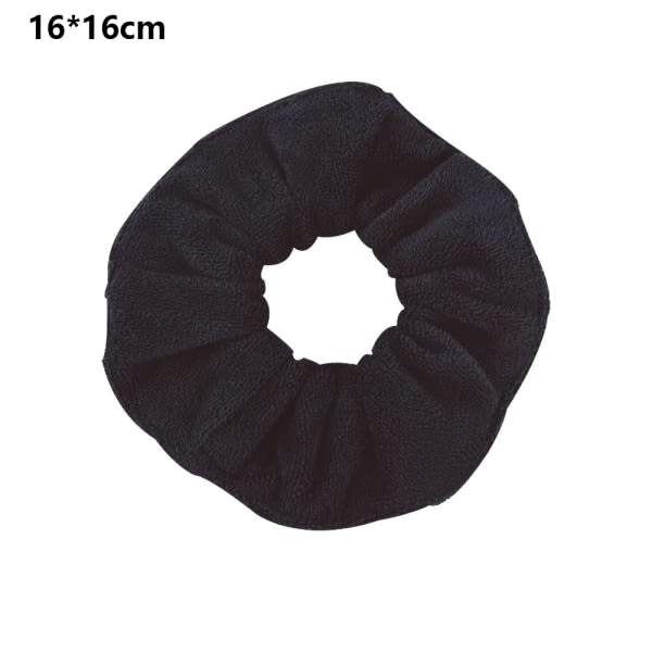 TG Håndklæde Scrunchie, pakke med 2, Mikrofiber Scrunchie, Hårtørring sort