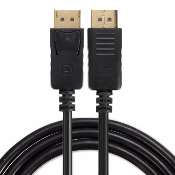 TG DisplayPort Kabel - Guldplätering 1,8 m Svart