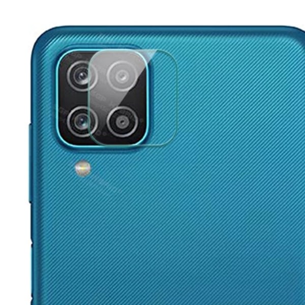 TG 2-PAKK Samsung Galaxy A12 Skjærmbeskyttelse + Kameralinsbeskyttelse HD 0,3mm Transparent