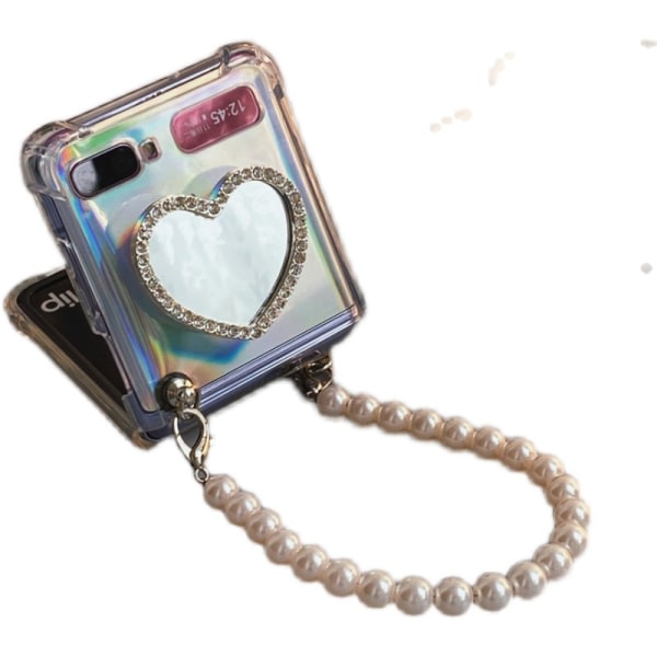 Telefonetui Lanyard Drill Mirror til Galaxy Z Flip 3