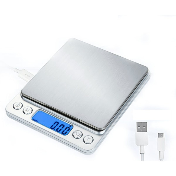Keittiövaaka Korkea Tarkkuus USB Latautuva 3kg/0,1g